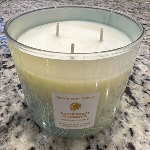 Bath & Body Works: 14.5 Oz 3-Wick Candle: Rainforest Gardenia